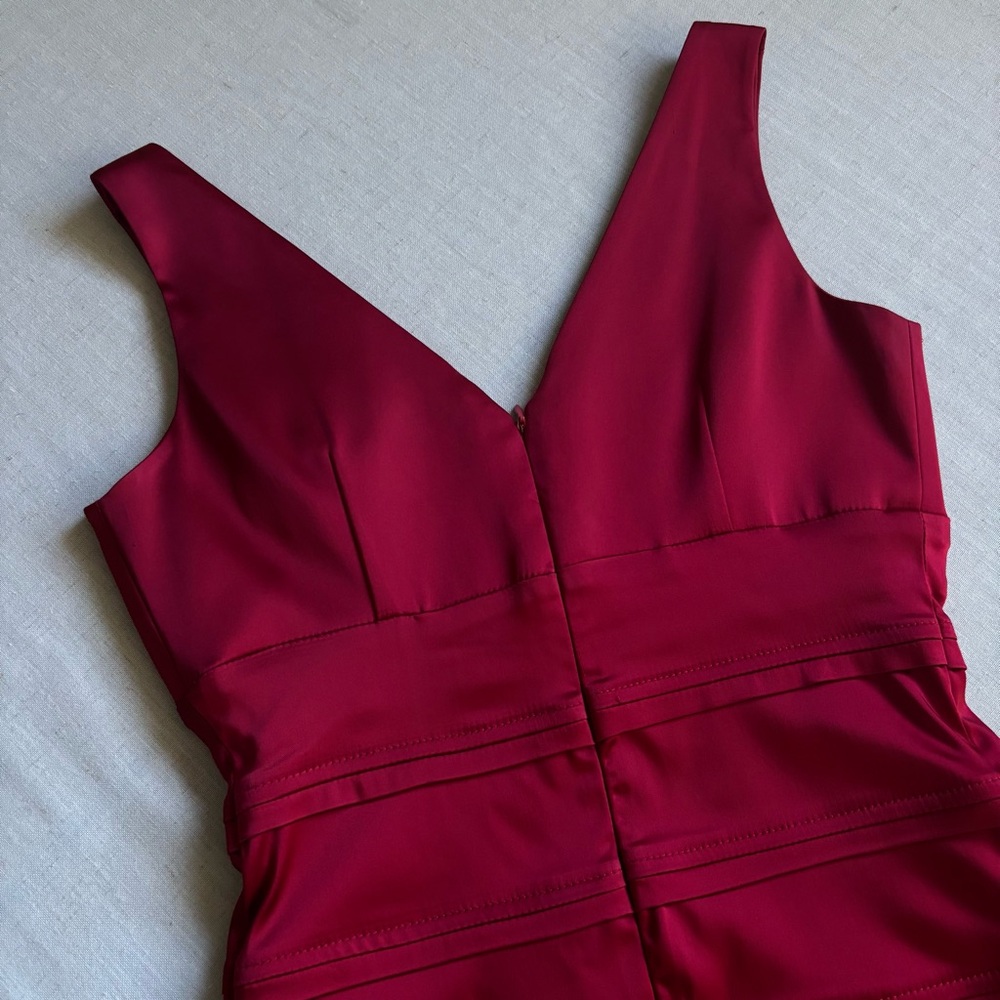 Calvin Klein Red Sleeveless Sheath Midi Dress Women’s Size 4 - Picture 7 of 11